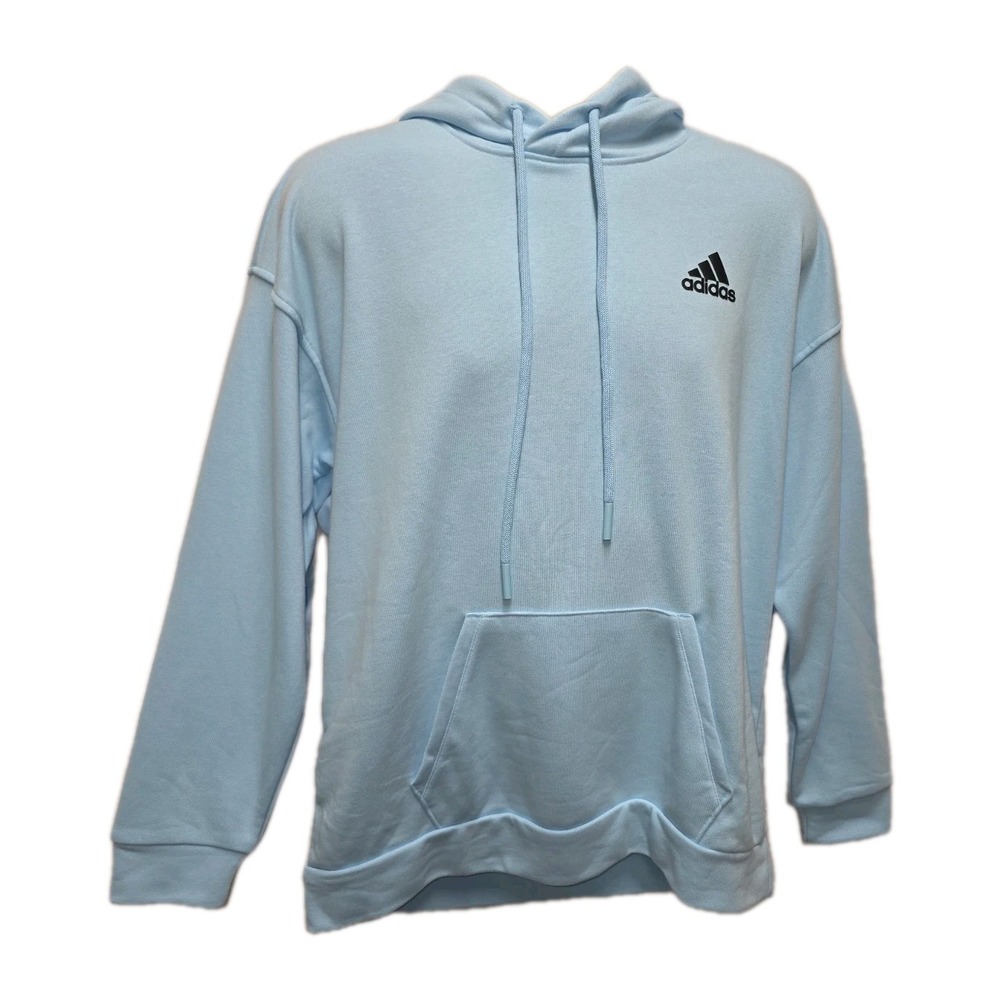 ADIDAS Clubhouse Hoodie Light Blue Women's Size Medium Tennis Academy New
